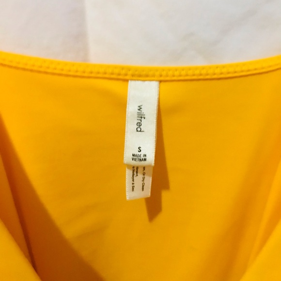 Wilfred Yellow Tie-Front Top - Picture 2 of 2